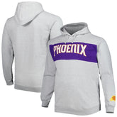 Phoenix Suns Big & Tall Wordmark Pullover Hoodie Heather Gray