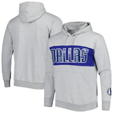 Dallas Mavericks Wordmark French Terry Pullover Hoodie Heather Gray