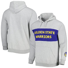 Golden State Warriors Wordmark French Terry Pullover Hoodie Heather Gray