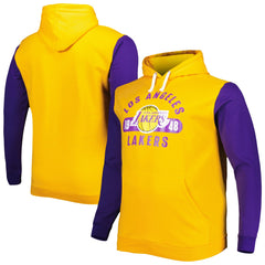 Los Angeles Lakers Big & Tall Bold Attack Pullover Hoodie Gold/Purple