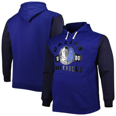 Dallas Mavericks Big & Tall Bold Attack Pullover Hoodie Blue/Navy
