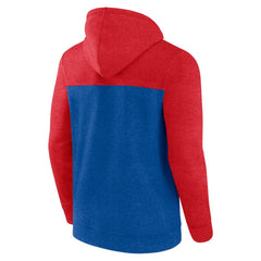 Philadelphia 76ers Big & Tall Down and Distance Full-Zip Hoodie Royal/Red