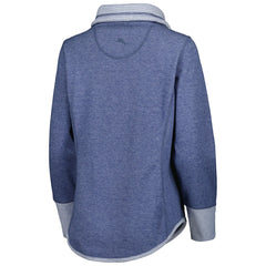 Buffalo Bills Women's Sport Sun Fade Full-Zip Sweatshirt Heathered Royal