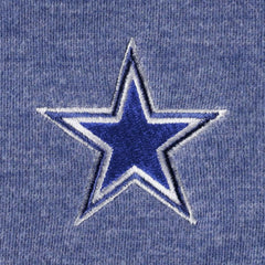 Dallas Cowboys Women's Sport Sun Fade Full-Zip Sweatshirt Heathered Navy
