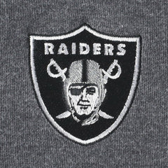 Las Vegas Raiders Women's Sport Sun Fade Full-Zip Sweatshirt Heathered Black