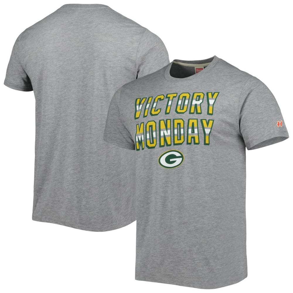 Green Bay Packers Homage Victory Monday Tri-Blend T-Shirt Gray