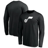 Utah Jazz Primary Logo Team Long Sleeve T-Shirt Black