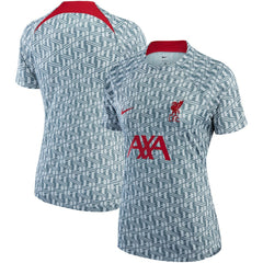 Liverpool Women's 2022/23 Pre-Match Raglan Performance Top Gray