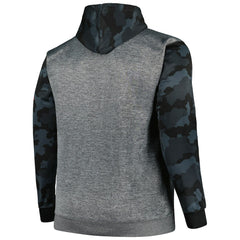 Cleveland Browns Big & Tall Camo Pullover Hoodie Heather Charcoal