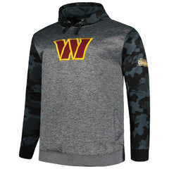 Washington Commanders Big & Tall Camo Pullover Hoodie Heather Charcoal