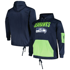 Seattle Seahawks Big & Tall Pullover Hoodie College Navy