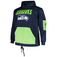 Seattle Seahawks Big & Tall Pullover Hoodie College Navy