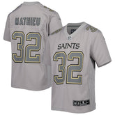 NFL Tyrann Mathieu New Orleans Saints Youth Atmosphere Game Jersey - Gray