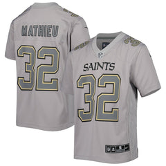 NFL Tyrann Mathieu New Orleans Saints Youth Atmosphere Game Jersey - Gray
