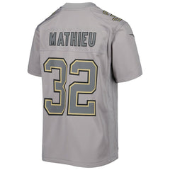 NFL Tyrann Mathieu New Orleans Saints Youth Atmosphere Game Jersey - Gray