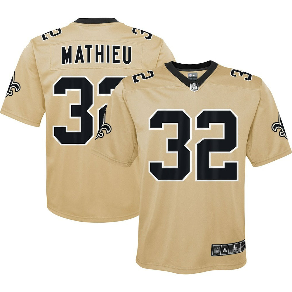NFL Tyrann Mathieu New Orleans Saints Youth Inverted Game Jersey - Gold
