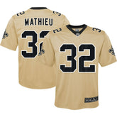 Tyrann Mathieu New Orleans Saints Youth Inverted Game Jersey Gold