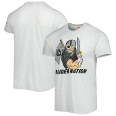 Las Vegas Raiders Homage Hyper Local Tri-Blend T-Shirt Ash