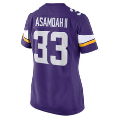 NFL Brian Asamoah Minnesota Vikings Women's Player Game Jersey - Purple