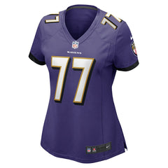 NFL Daniel Faalele Baltimore Ravens Women's Player Game Jersey - Purple