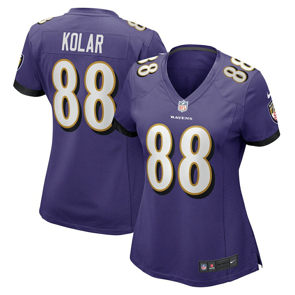NFL Charlie Kolar Baltimore Ravens Women's Player Game Jersey - Purple