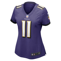 NFL Jordan Stout Baltimore Ravens Women's Player Game Jersey - Purple