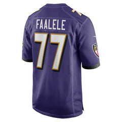 NFL Daniel Faalele Baltimore Ravens Player Game Jersey - Purple