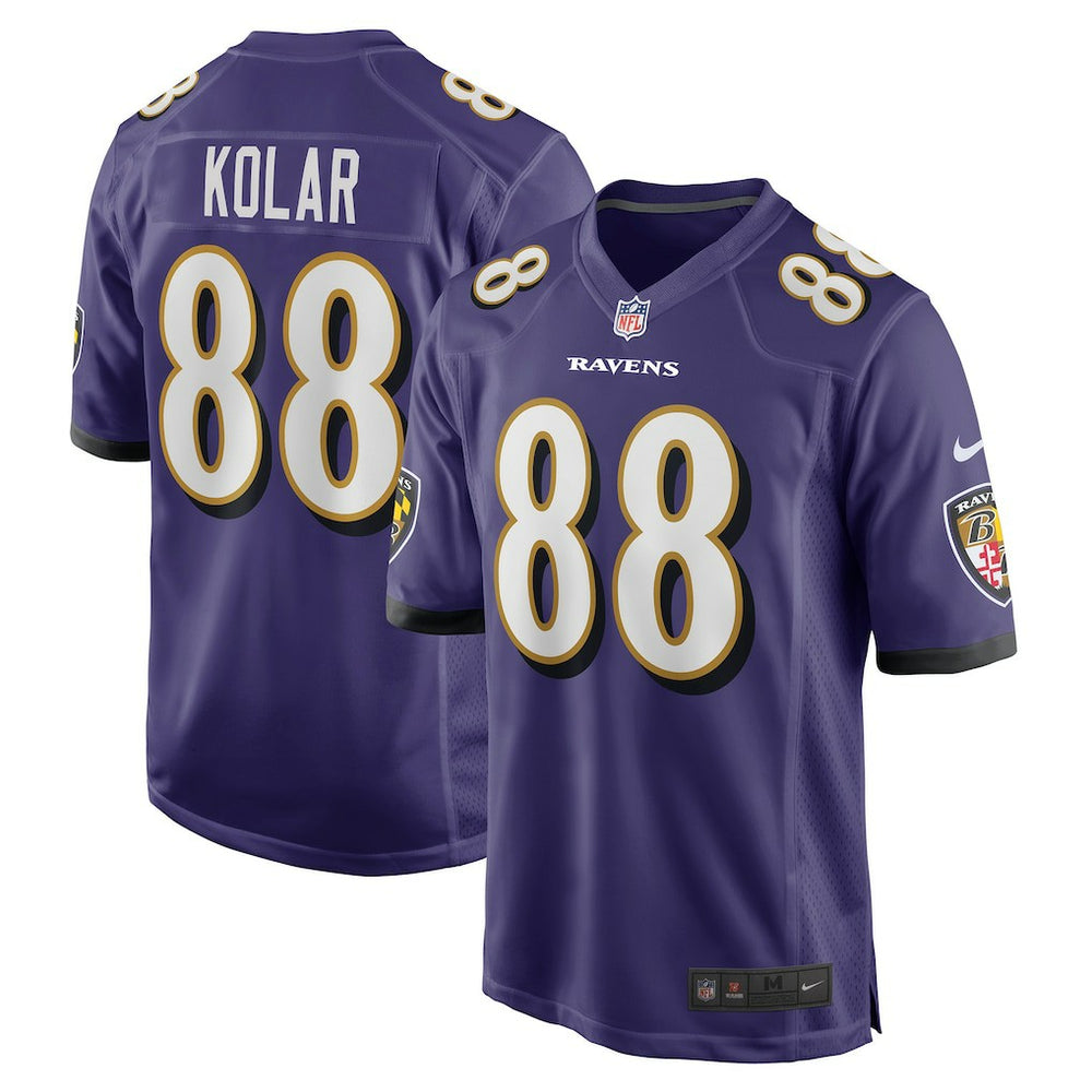 Charlie Kolar Baltimore Ravens Player Game Jersey Purple