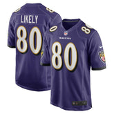 NFL Isaiah Likely Baltimore Ravens Player Game Jersey - Purple