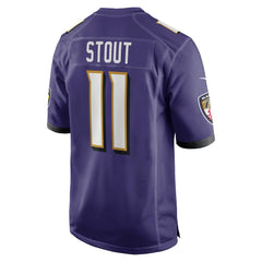 NFL Jordan Stout Baltimore Ravens Player Game Jersey - Purple