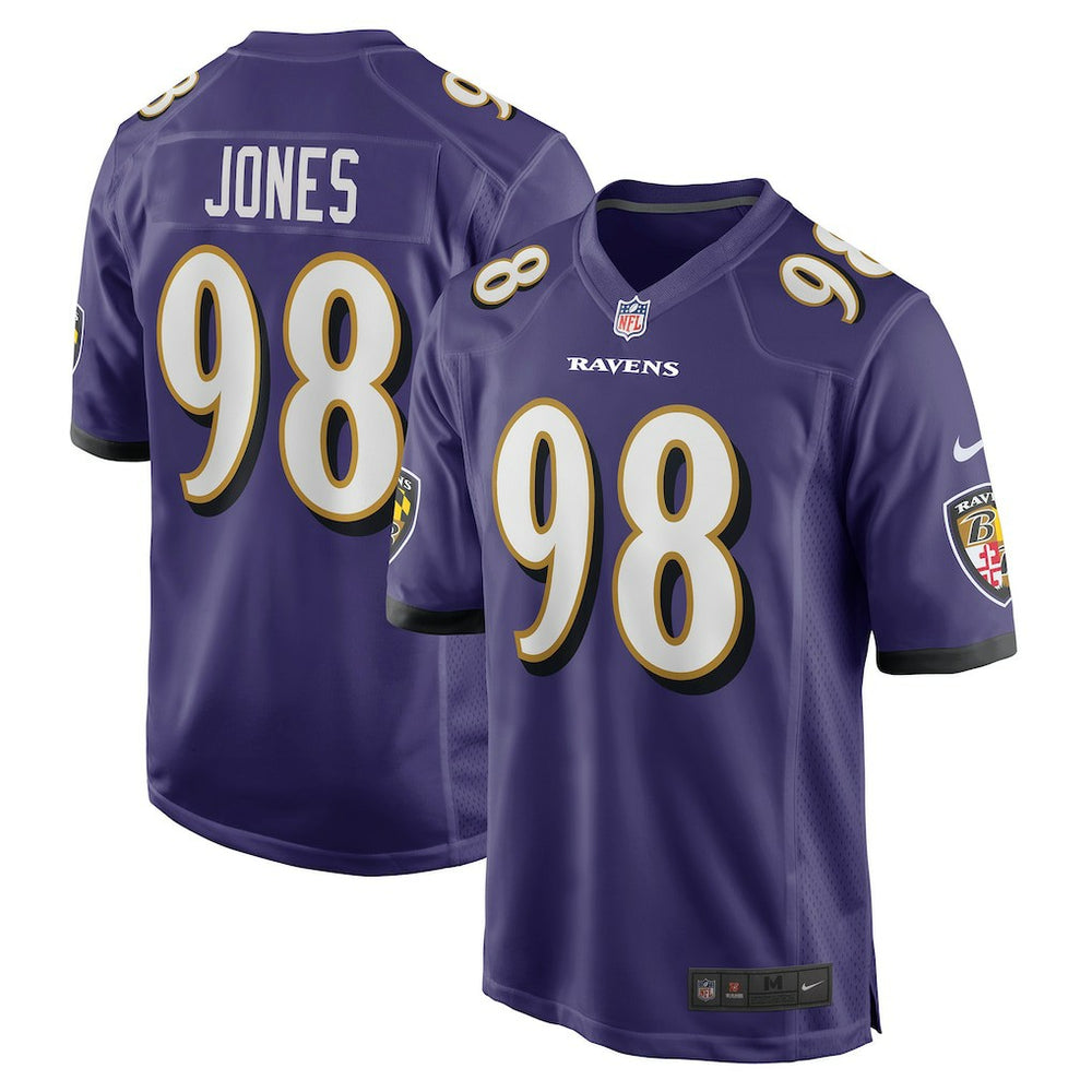 NFL Travis Jones Baltimore Ravens Player Game Jersey - Purple