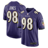 NFL Travis Jones Baltimore Ravens Player Game Jersey - Purple
