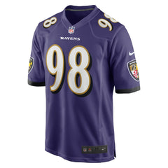 NFL Travis Jones Baltimore Ravens Player Game Jersey - Purple