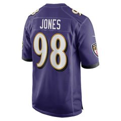 NFL Travis Jones Baltimore Ravens Player Game Jersey - Purple