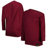 Washington Commanders KIYA TOMLIN Women's Twisted Tri-Blend Asymmetrical 3/4-Dolman Sleeve Sweatshirt Burgundy