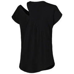 Buffalo Bills KIYA TOMLIN Women's Cut Out Tri-Blend Shirt Black