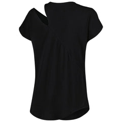 Cincinnati Bengals KIYA TOMLIN Women's Cut Out Tri-Blend Shirt Black