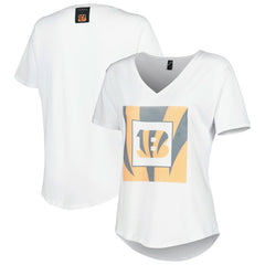 Cincinnati Bengals KIYA TOMLIN Women's V-Neck T-Shirt White