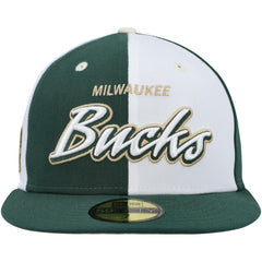 Script Pinwheel 59FIFTY Fitted Hat Hunter Green/White