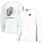 Las Vegas Raiders Laces Out Billboard Long Sleeve T-Shirt White