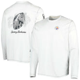 Pittsburgh Steelers Laces Out Billboard Long Sleeve T-Shirt White