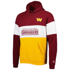 Washington Commanders New Era Colorblock Current Pullover Hoodie Gold