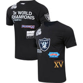 Las Vegas Raiders Pro Standard Championship T-Shirt Black