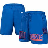 New York Giants Pro Standard Woven Shorts Royal