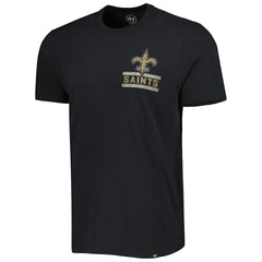 New Orleans Saints '47 Open Field Franklin T-Shirt Black
