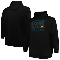 Jacksonville Jaguars Big & Tall Pop of Color Pullover Hoodie Black