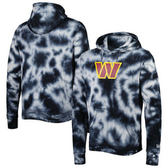 Washington Commanders New Era Team Tie-Dye Pullover Hoodie Black