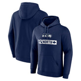 Seattle Seahawks 12 North Pullover Hoodie College Navy