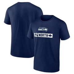Seattle Seahawks 12 North T-Shirt College Navy