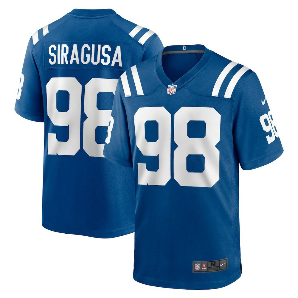 NFL Tony Siragusa Indianapolis Colts Game Retired Player Jersey - Royal